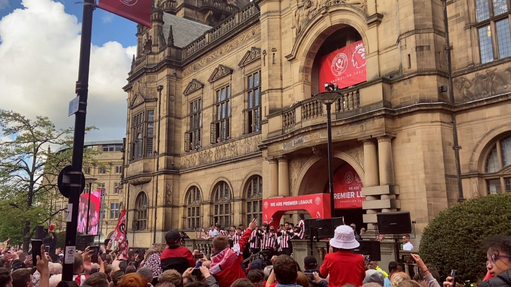 Blades unite fans in celebrations for promotion heroes 