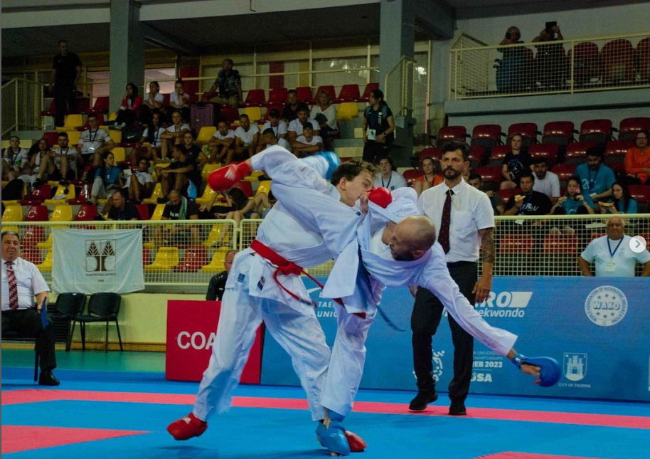 Cuba Paris during his European University Karate Championship in Croatia last summer