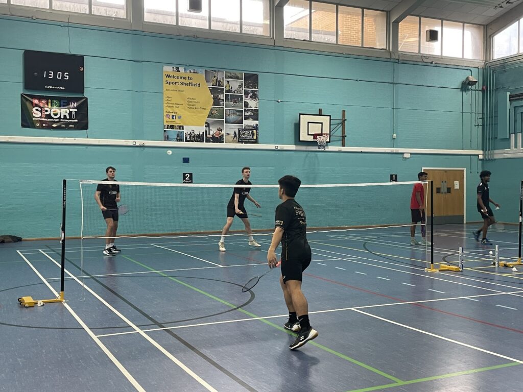 badminton players who are going to compete in the BUCS national this weekend during their last training session