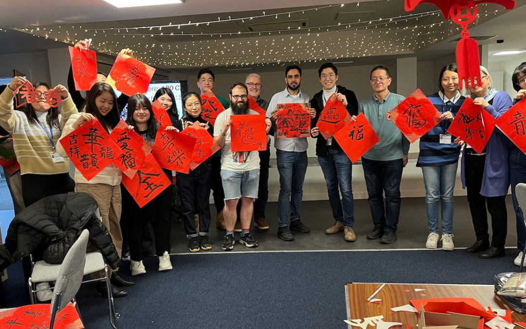 participants and volunteers celebrating Chinese New year together at a past Friend International event