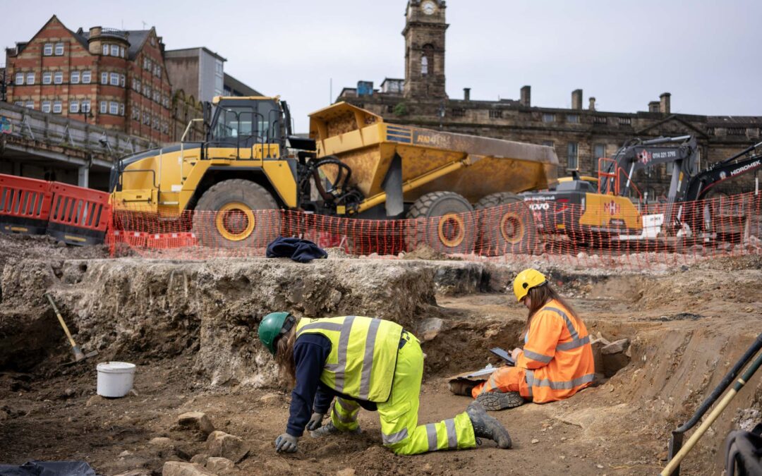 The historical Sheffield Castle site is under transformation into Castle Hill Park