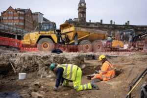 The historical Sheffield Castle site is under transformation into Castle Hill Park