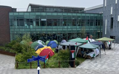 Palestinian protest outside of The University of Sheffield’s Student Union shows solidarity