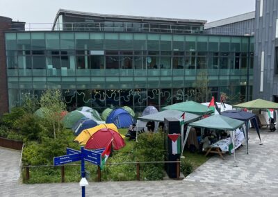 Palestinian protest outside of The University of Sheffield’s Student Union shows solidarity