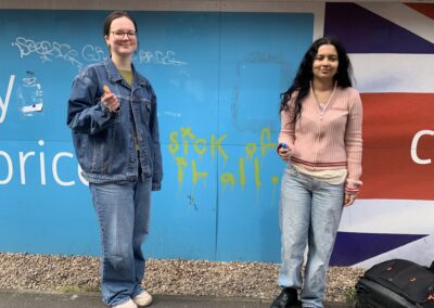 Sheffield Activism Group Challenging Street Harassment With Chalk Art