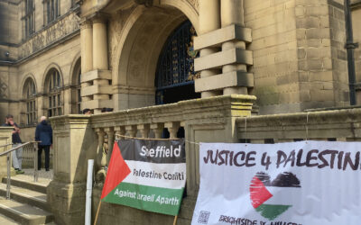 Watch: Pro Palestine protest outside Sheffield Town Hall as new Lord Mayor sworn in