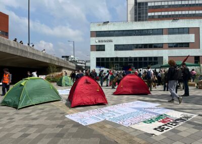 Sheffield students set up encampments, echoing massive protests in the US