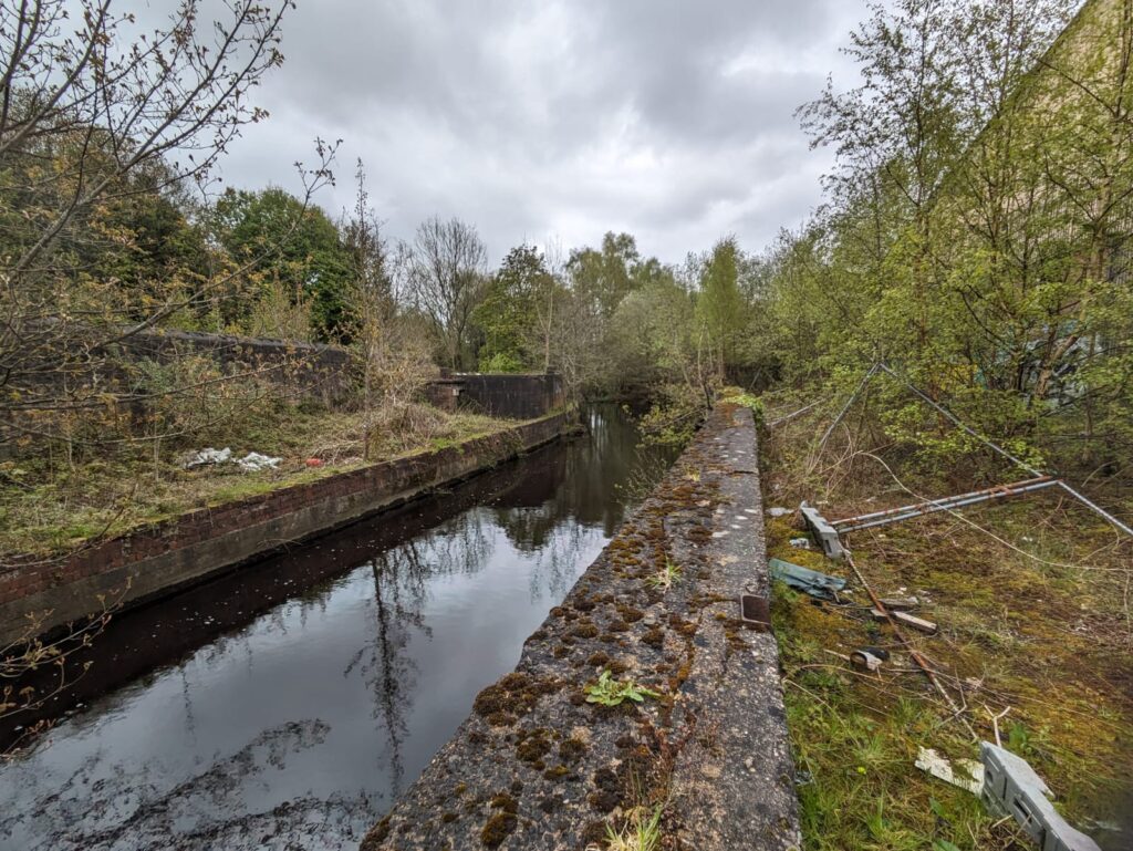 River Loxley with over grown banks