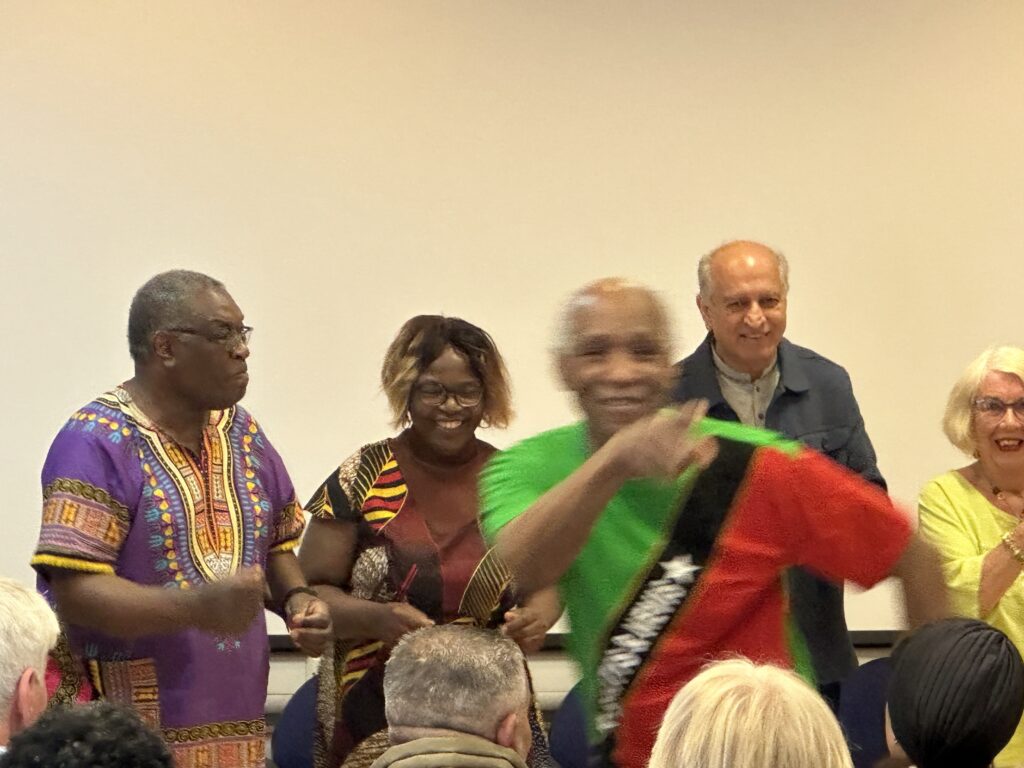 Performers performing "The Echoes of Time." 