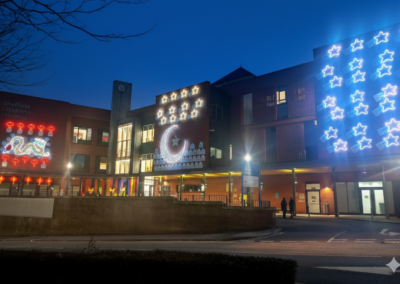 Sheffield Children’s Hospital lights up to Celebrate Ramadan & Lunar New Year