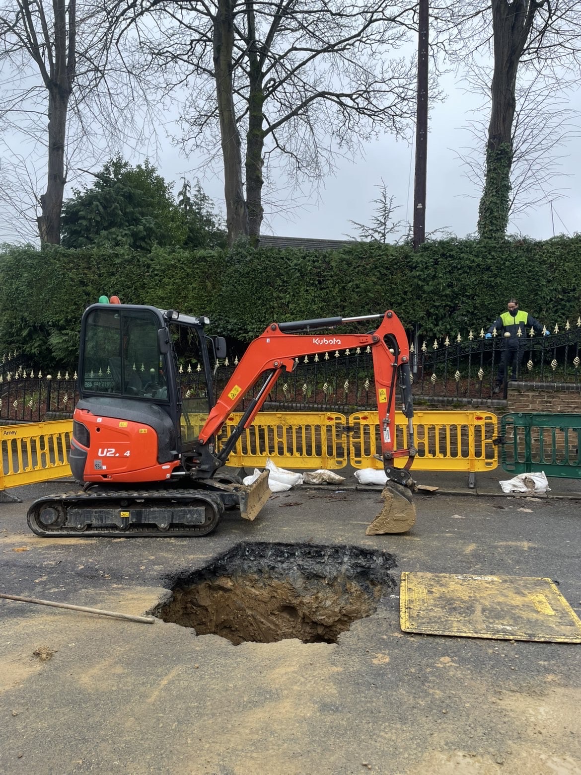 Sink hole forces road closure in Sheffield