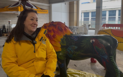 Sheffield mural award winner gets stuck into Pride of Yorkshire art trail