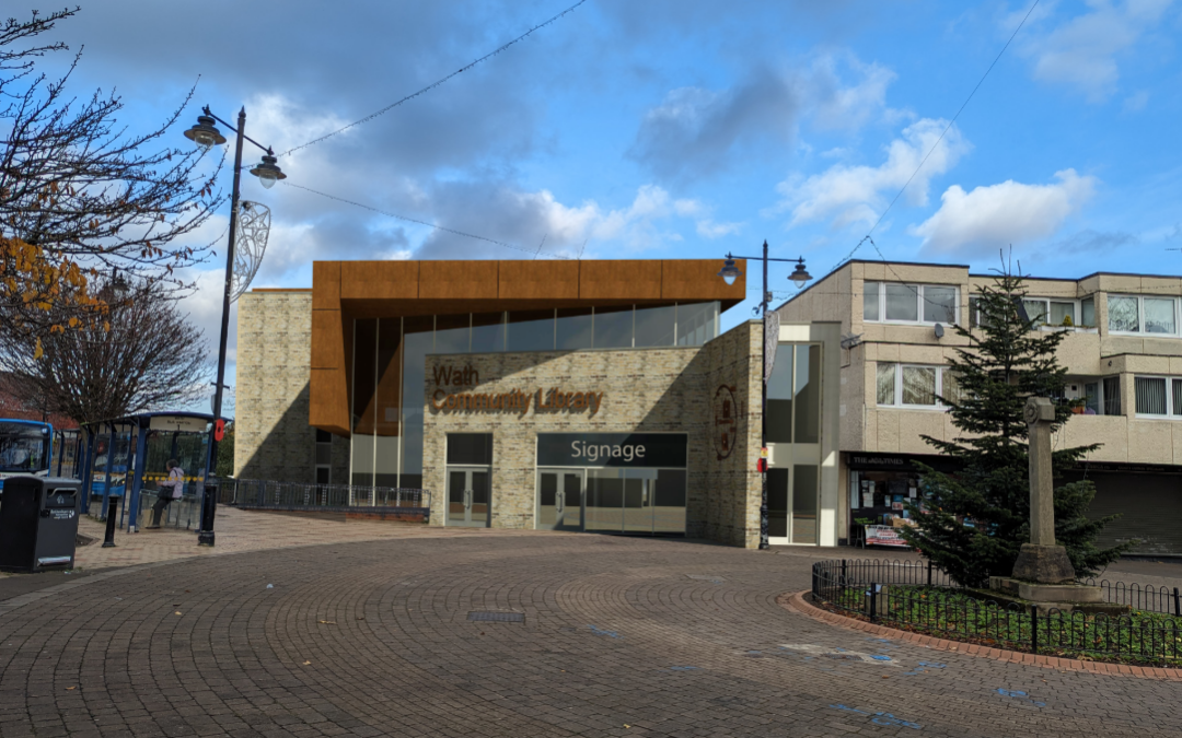 Demolition of library in Rotherham has started as part of a multi-million scheme for redevelopment