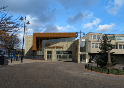 Demolition of library in Rotherham has started as part of a multi-million scheme for redevelopment
