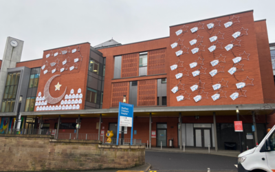 Sheffield’s Children’s Hospital is lit up for Ramadan