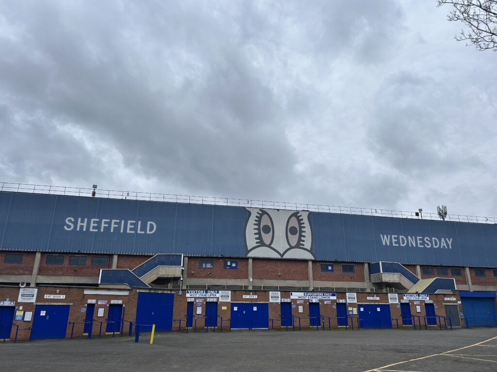 Outside Hillsborough Stadium
