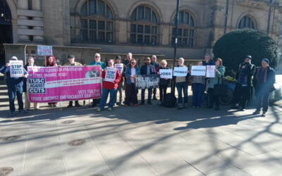 Sheffield campaigners condemn 14 years of Tory austerity in the council