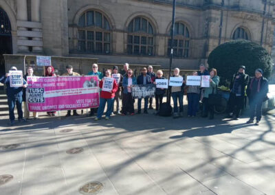 Sheffield campaigners condemn 14 years of Tory austerity in the council