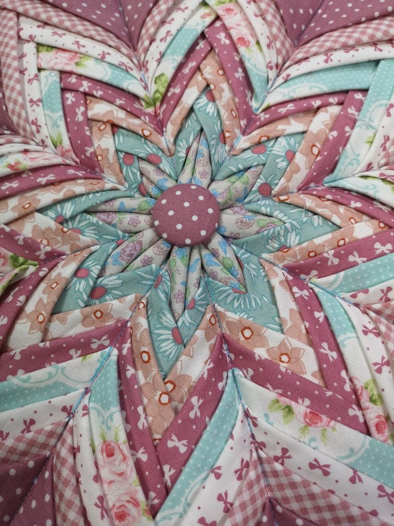 flower that has been sewn 