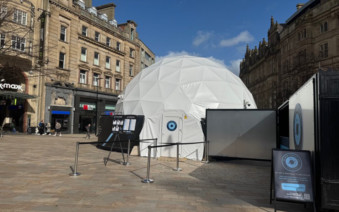 Large White Dome in Sheffield City Centre
