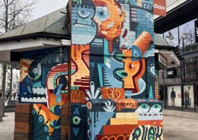 “I’m just getting started” Street artists assist Sheffield with regeneration through bright new pieces