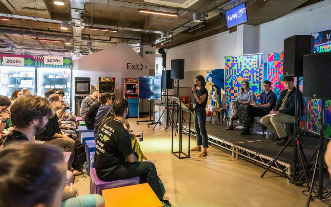Debate with speaker and audience at The National Videogame Museum, Sheffield.