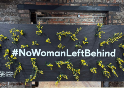 Sheffield Hospitals Charity hands out handmade flowers to highlight women’s health inequalities