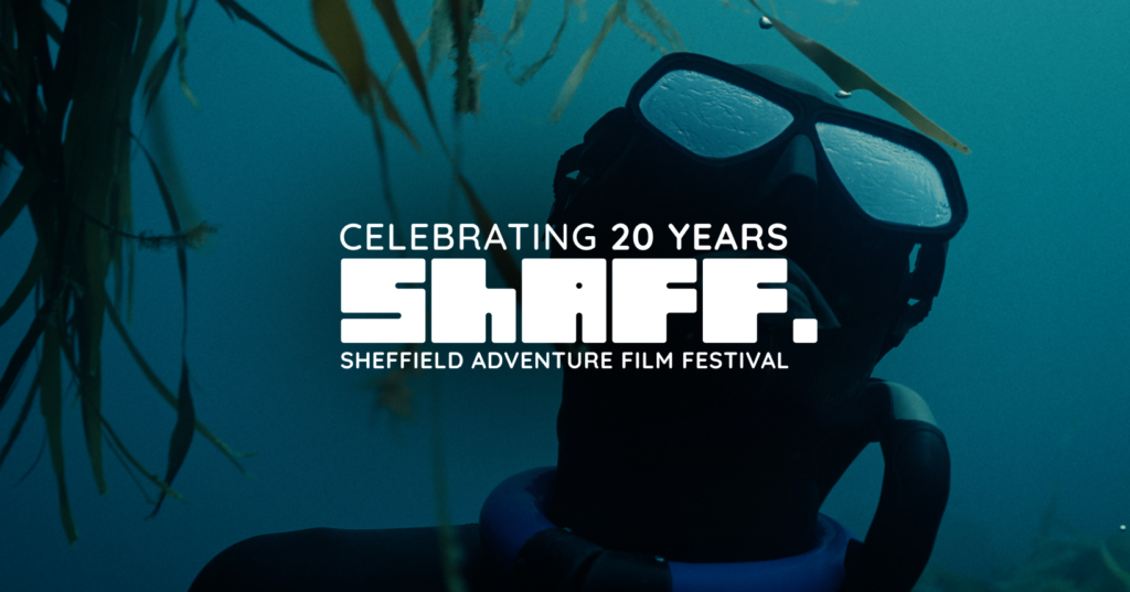 Celebrating 20 years of ShAFF. Image of a scuba diver.