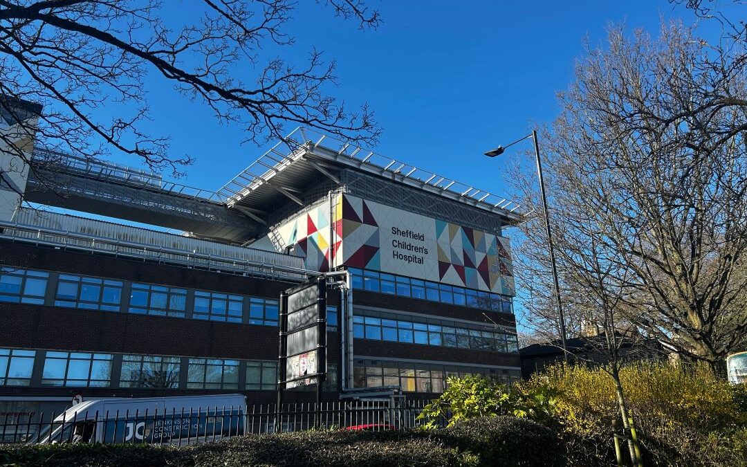 The front of a hospital in Sheffield