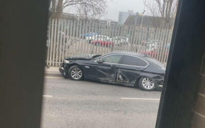 Roads now open after driver crashes car due to stab wounds