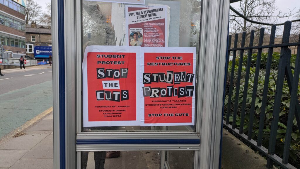 Student protest poster