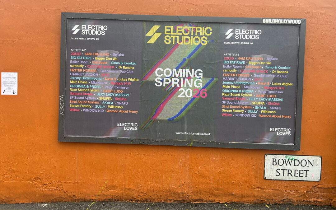Poster for acts performing at Electric Sheffield