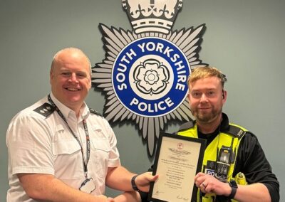 Barnsley police officers awarded for saving bus driver’s life