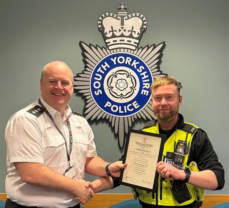 Barnsley police officers awarded for saving bus driver’s life 