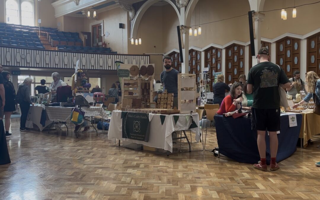 Stalls selling sustainable products