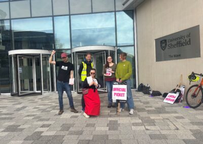 University of Sheffield staff continue strikes more than a year on