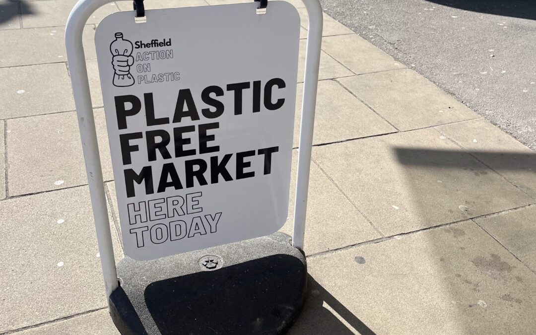 Sheffield Action on Plastic, sustainable market in Victoria Hall