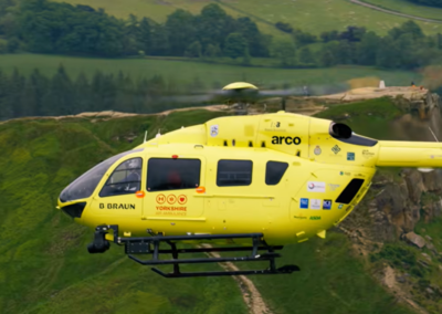 Safety Plea Issued After Child Throws Rocks at Yorkshire Air Ambulance