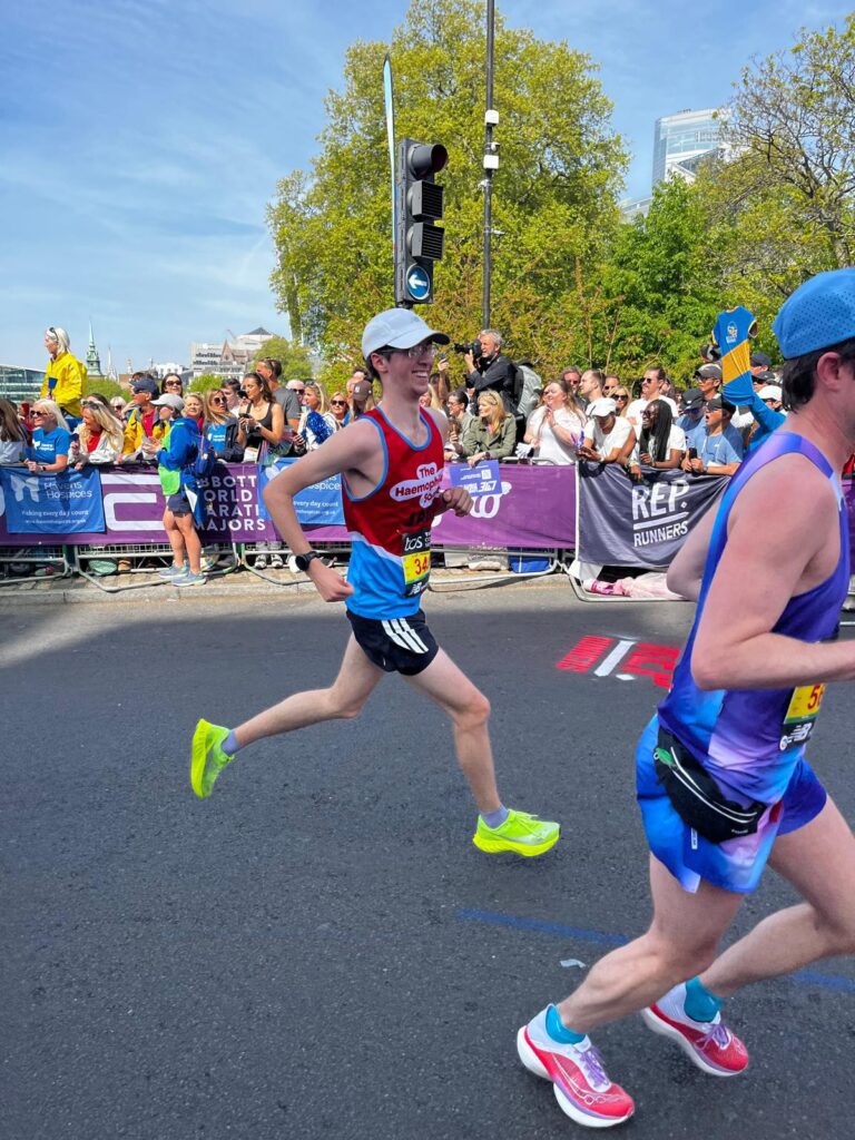 A man running 