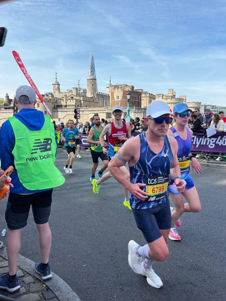 A man running