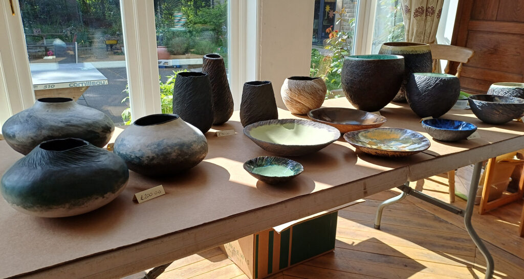 ceramic work for sale at Tom Heller's exhibition