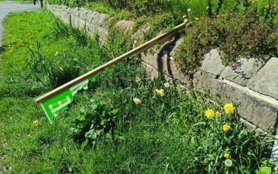 Concern after political signs vandalised